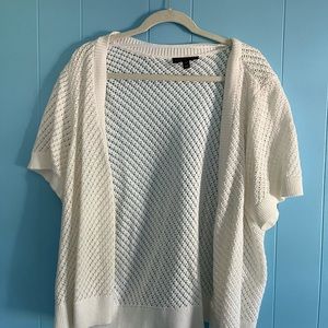 LANE BRYANT KNIT SHORT SLEEVE CARDIGAN